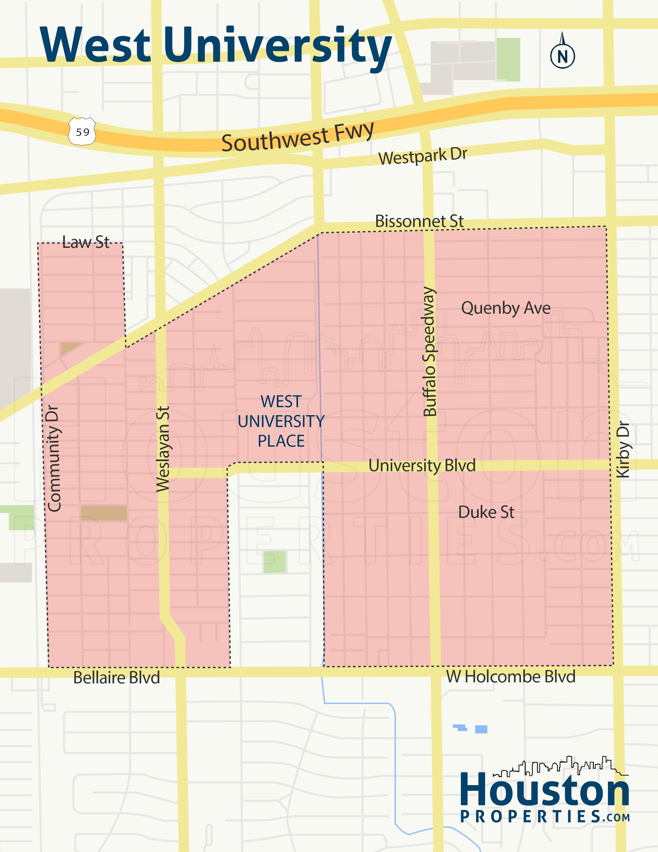 West University Place Houston Maps And Information