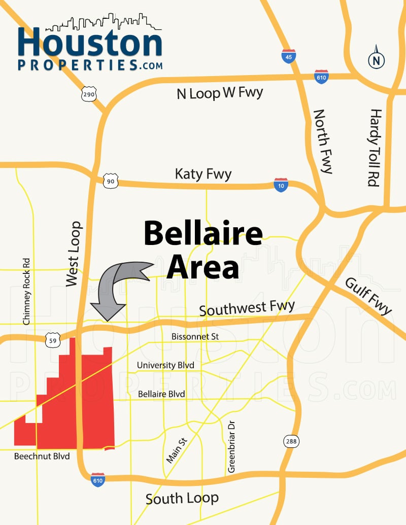 Map Of Bellaire Texas 2020 Update: Bellaire Houston Maps | Bellaire Houston Neighborhood 