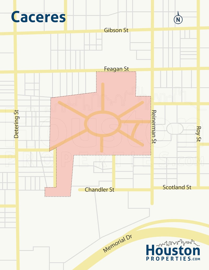 caceres neighborhood map