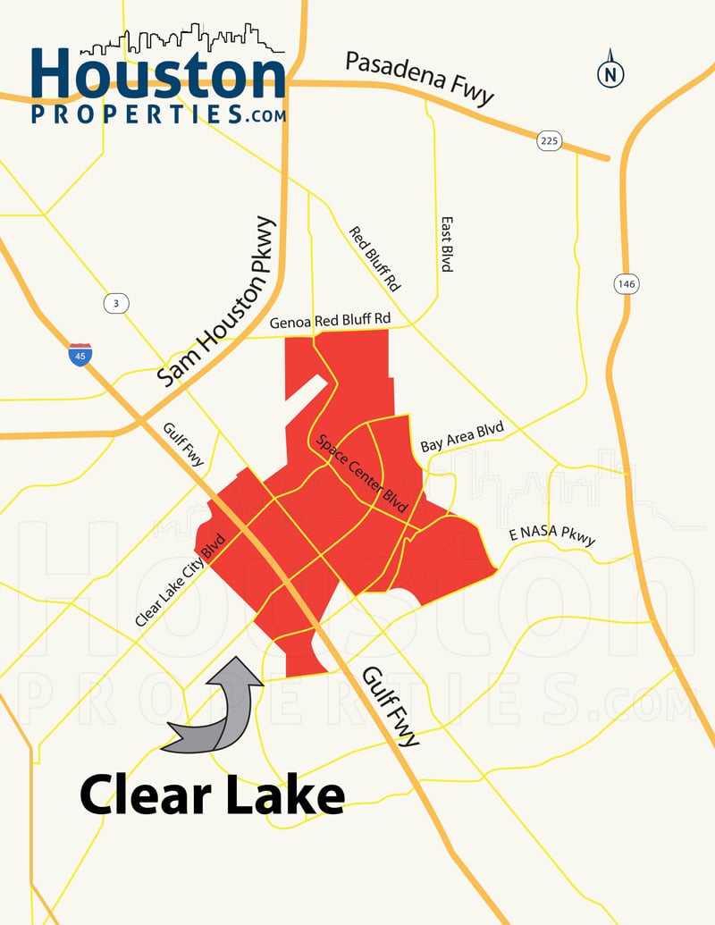 Clear Lake Zip Code Map Guide To Clear Lake Houston TX | Clear Lake Homes For Sale