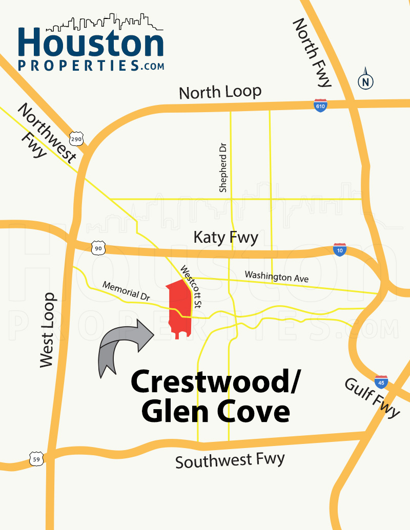 Crestwood Houston Map