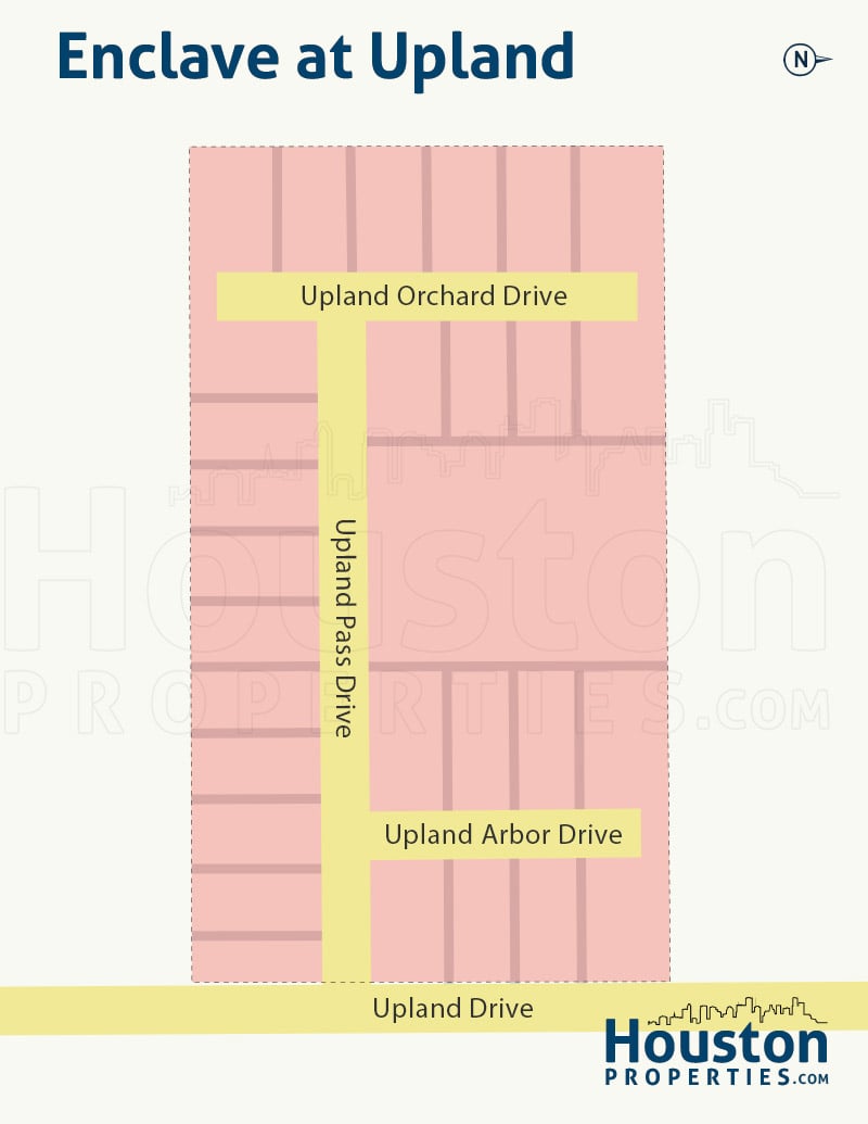 Enclave at Upland neighborhood map