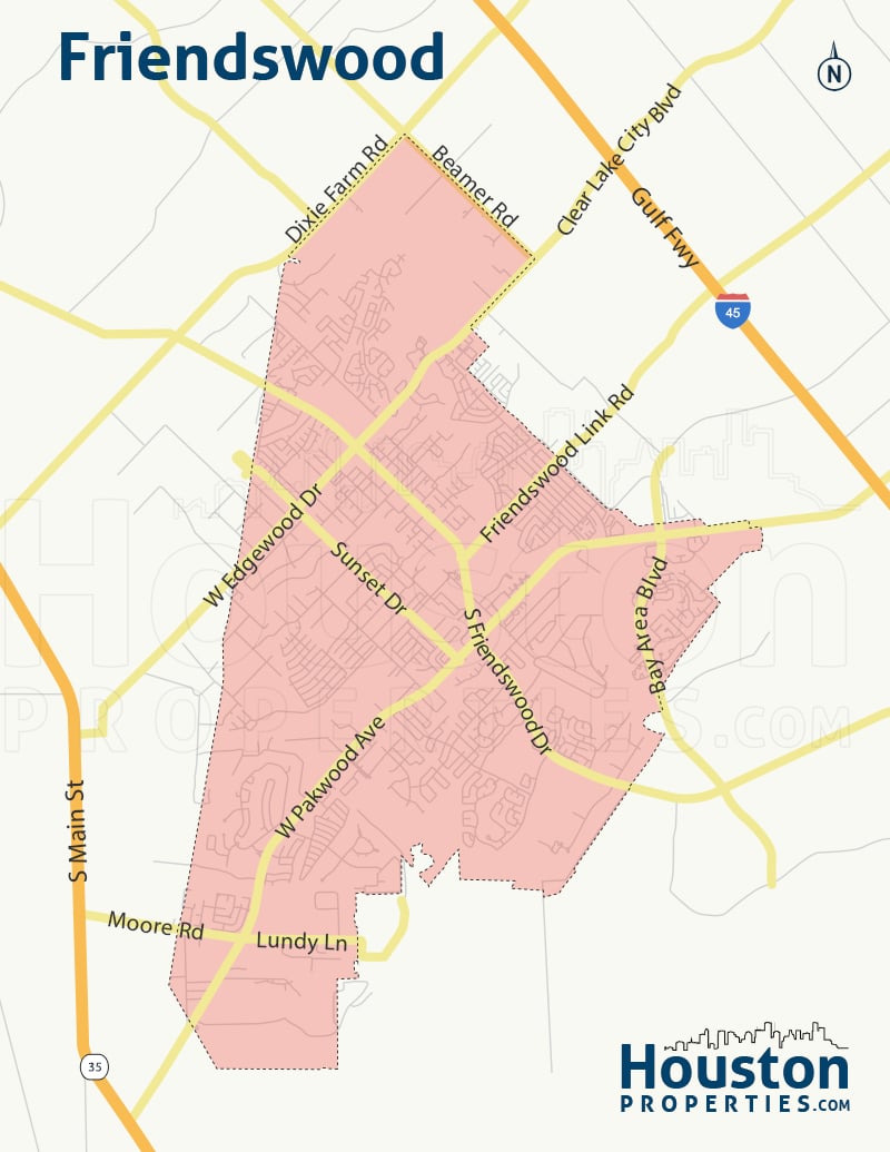 Friendswood Map 