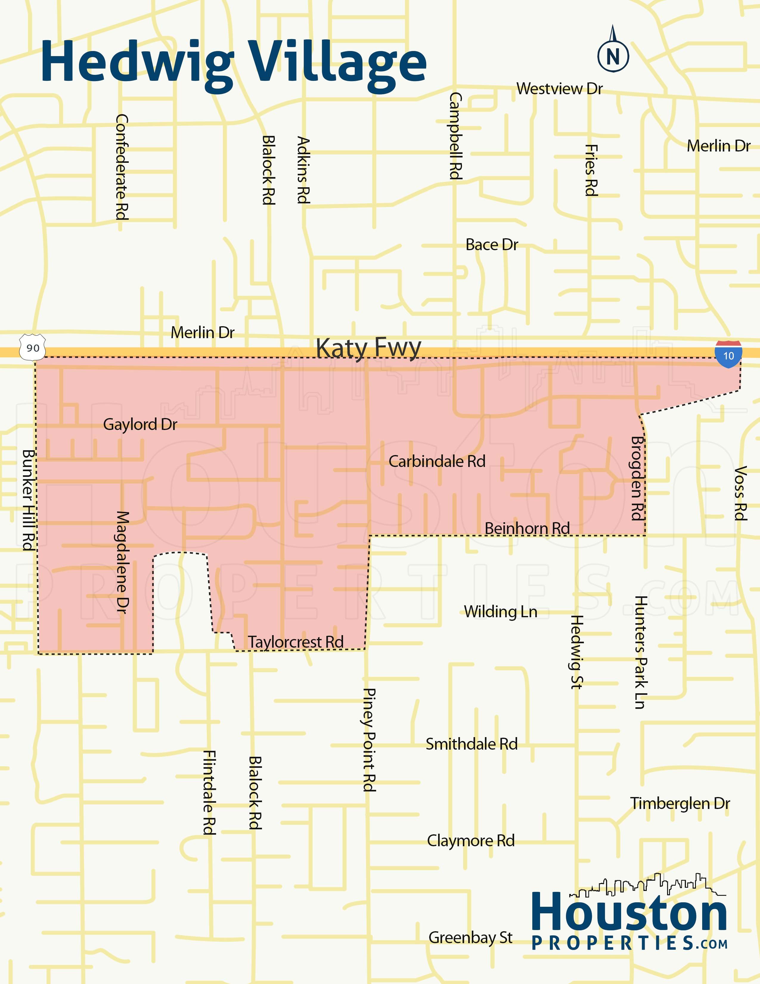 Hedwig neighborhood map