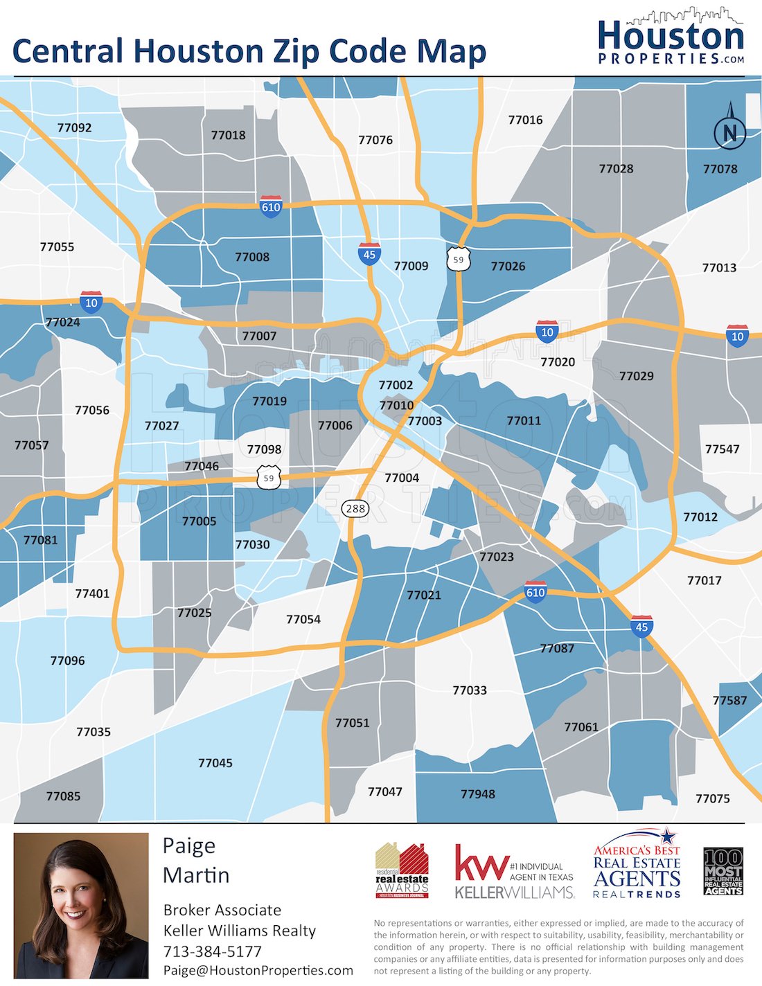 2020 Update: Houston Texas Zip Code Map | HoustonProperties
