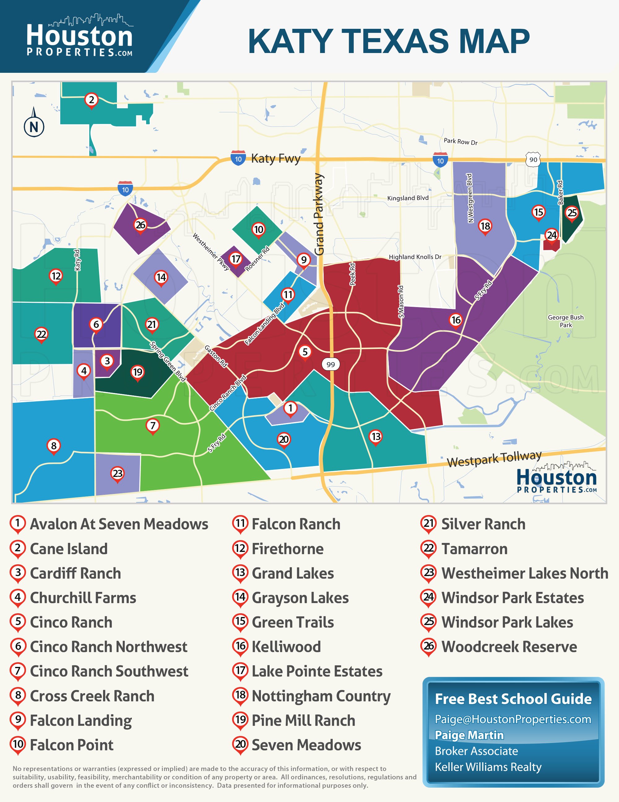 katy city limits map 2020 Update Guide To Katy Neighborhood Real Estate Homes For Sale katy city limits map