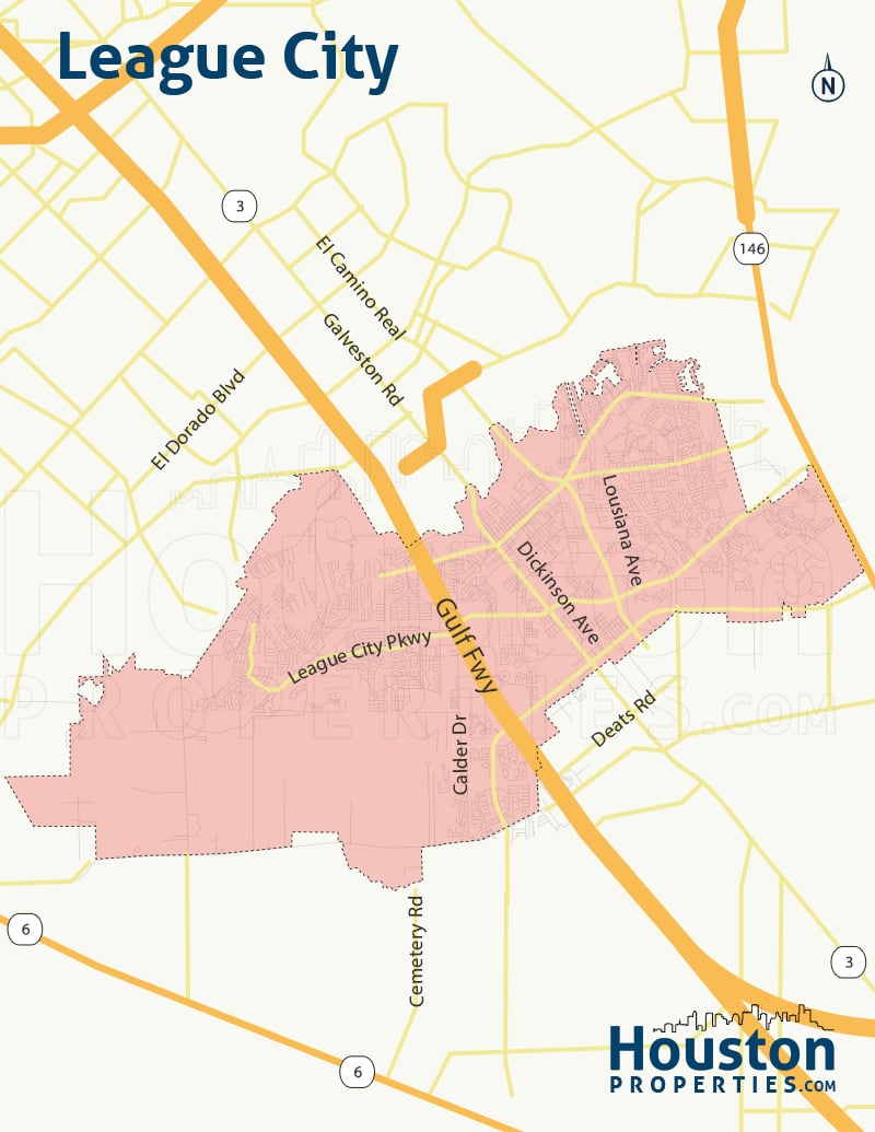 League City neighborhood map