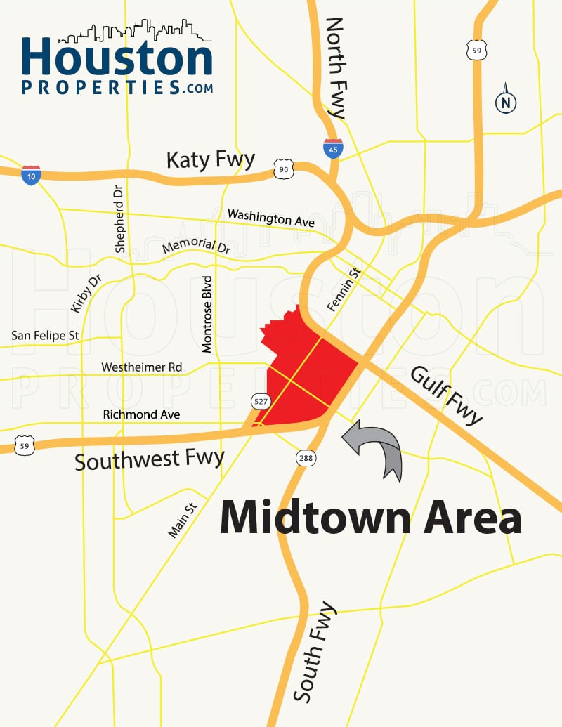 Midtown Houston Maps | Midtown Houston Neighborhood Maps