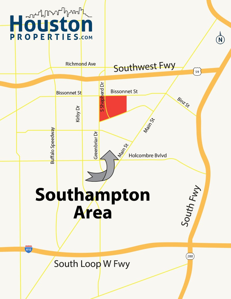 Southampton Place Houston Location