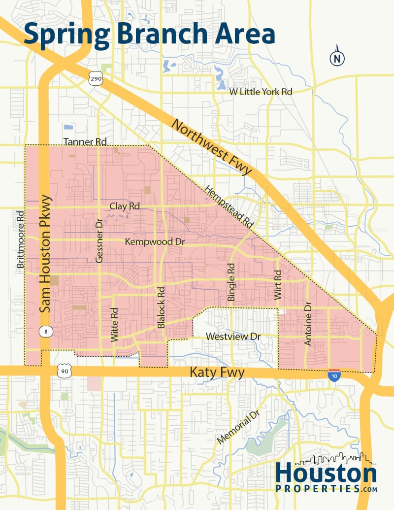 spring branch neighborhood map