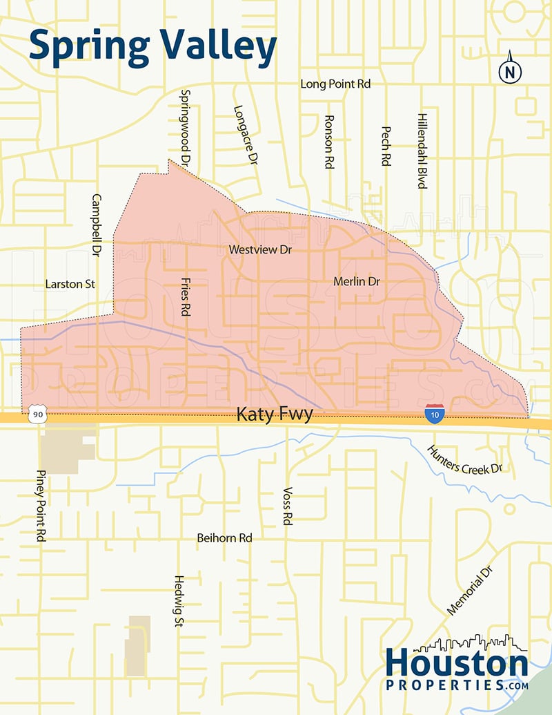 Spring Valley neighborhood map