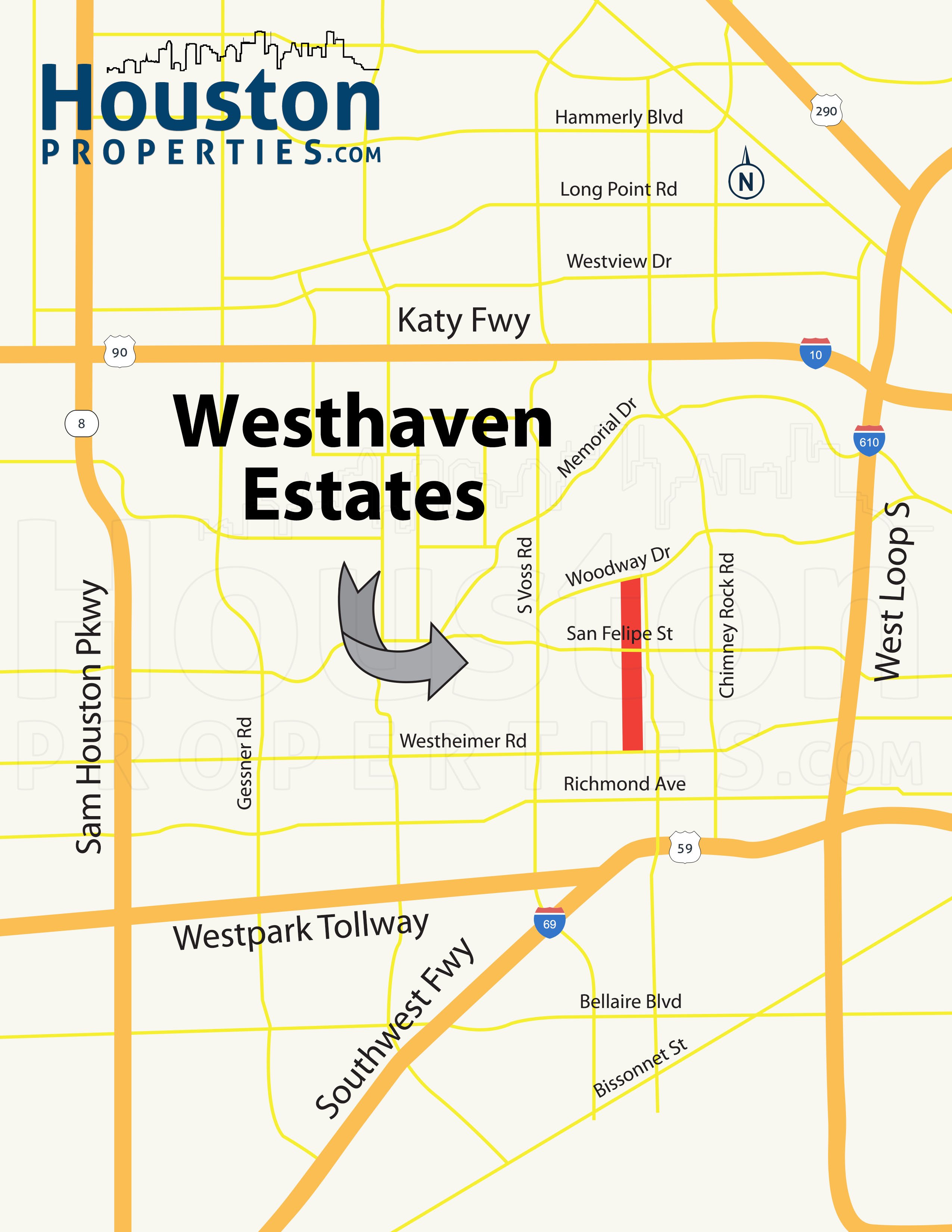 Westhaven Estates Houston Map